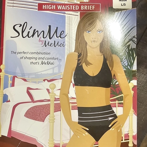 MeMoi  SlimMe Seamless Hi Waist Control Brief Panty  (2 pairs) NEW - Picture 3 of 5